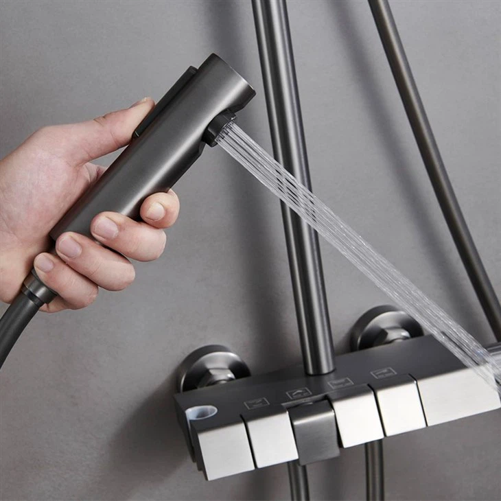 Piano Key Shower Set Thermostatic Shower Faucet Set
