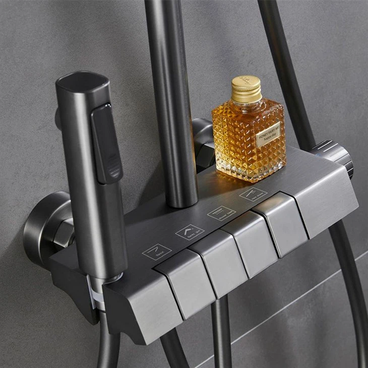 Piano Key Shower Set Thermostatic Shower Faucet Set